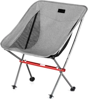 Lightweight Durable Folding Chair Camping Chair Ergonomic Back Support,Portable Ultra-Light Fishing Stool,Aluminum Moon Chair,Bearing 300 Kg,Strong Wear