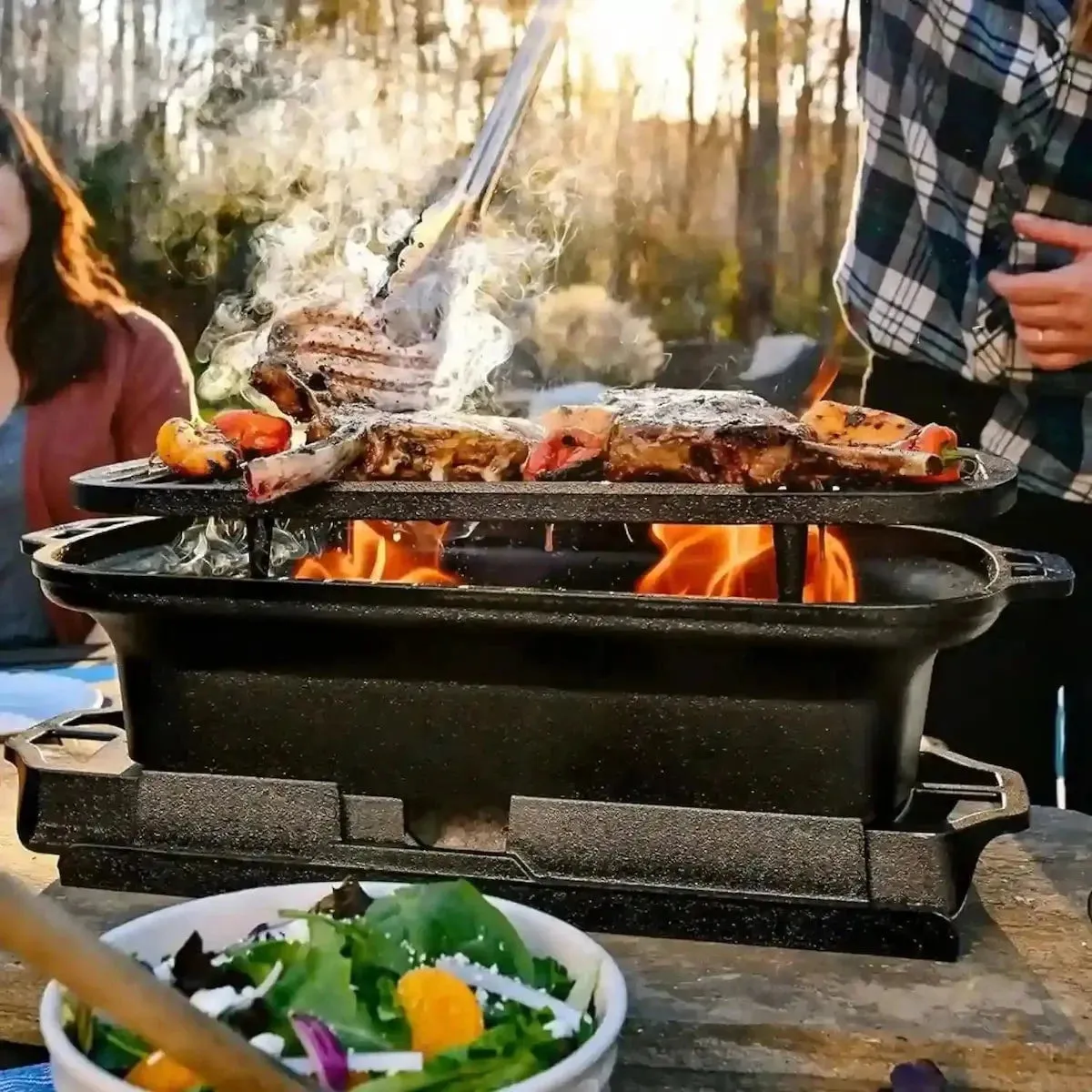 Lodge Sportsman's Pro Cast Iron BBQ Grill