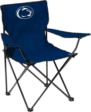 Logo Brands NCAA Penn State Nittany Lions Unisex Adult Quad Chair with Single Cup Holder, Blue, One Size