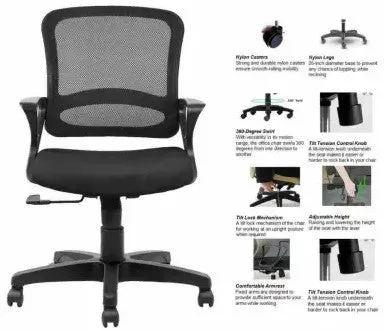 Low Back Executive Chair with Nylon Base