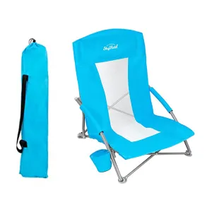 Low Beach Chair for Adults Ultralight Folding Chair for Camping
