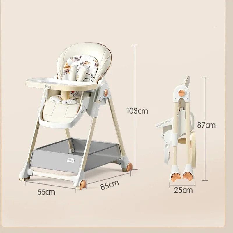 Luxury Baby Height Chair with Removable Seat and Tray (Adjustable Height)
