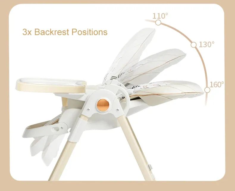 Luxury Baby Height Chair with Removable Seat and Tray (Adjustable Height)