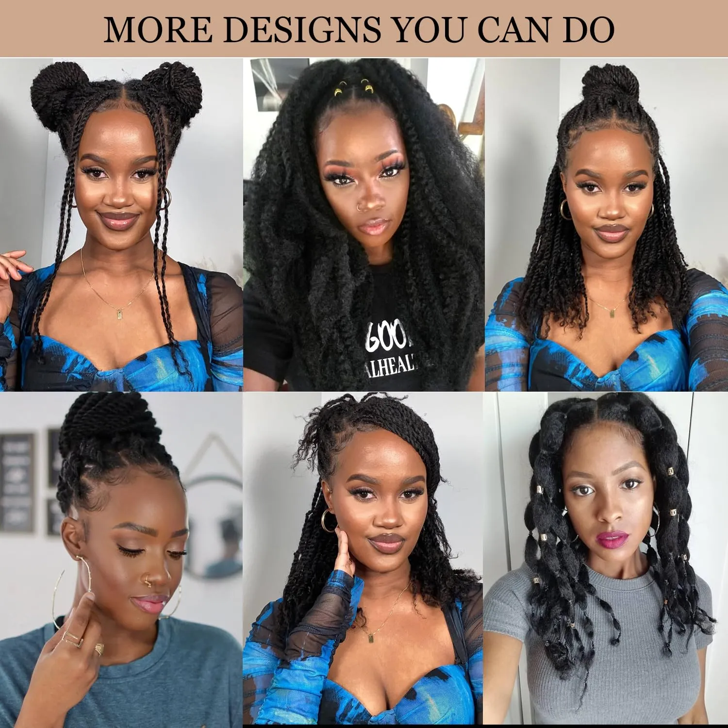 Marley Twist Braiding Hair 14 inch Afro Kinky Curly Crochet Braids 8 Packs Cuban Twist Crochet Braids Synthetic Low Maintenance Skin-Friendly Marley Hair Extensions(T27/613, Packs of 8)