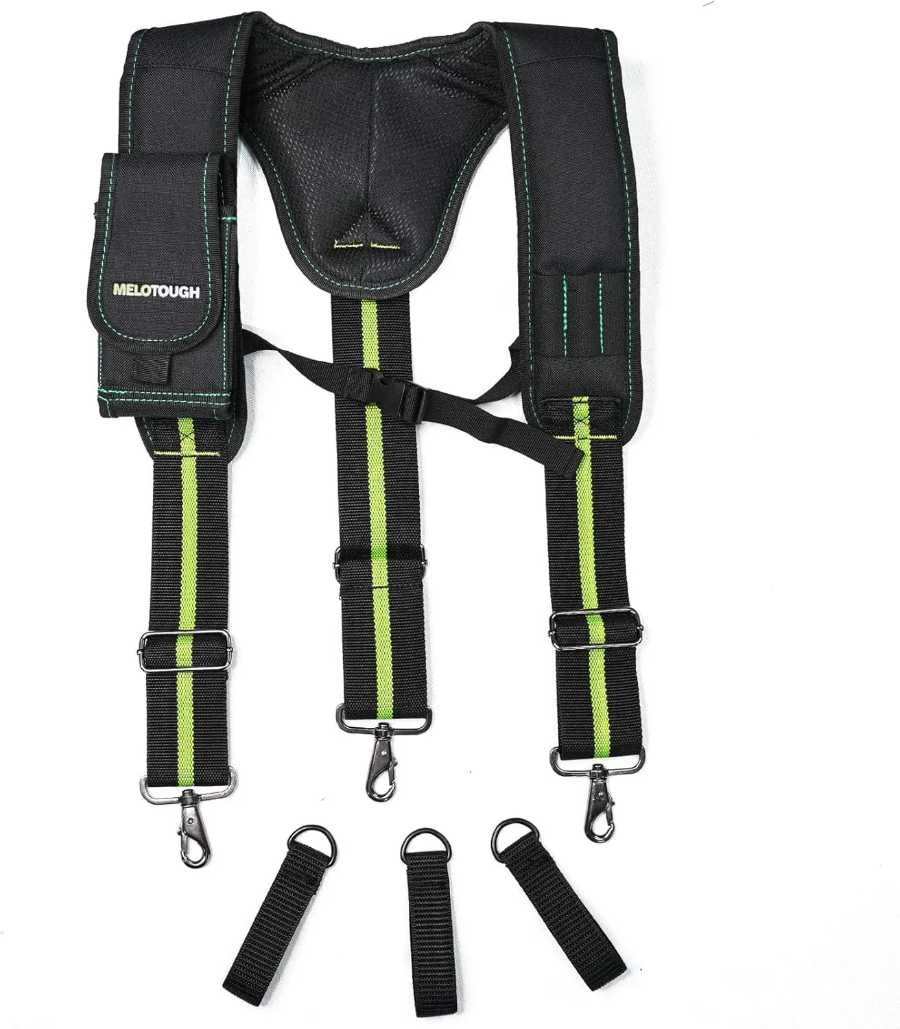 MELOTOUGH Tool Belt Suspenders for Work Belt Suspenders Heavy Duty Padded Suspenders for Electrician/Construction/Farmer