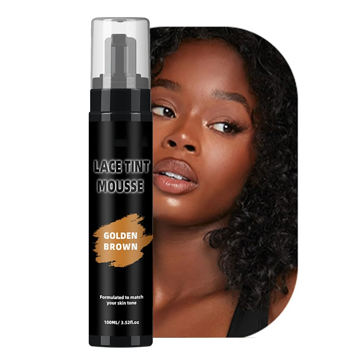 Melt Lace Spray - Lace Tint Mousse - Melting Spray 100ml Quick Drying Melt Spray for Lace Wigs, Wig Tint Lace Spray for Lace Front Wig, Hair Wigs