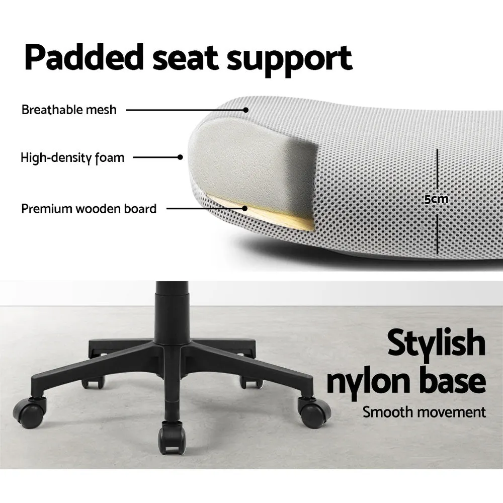 Mesh Office Chair Mid Back Grey