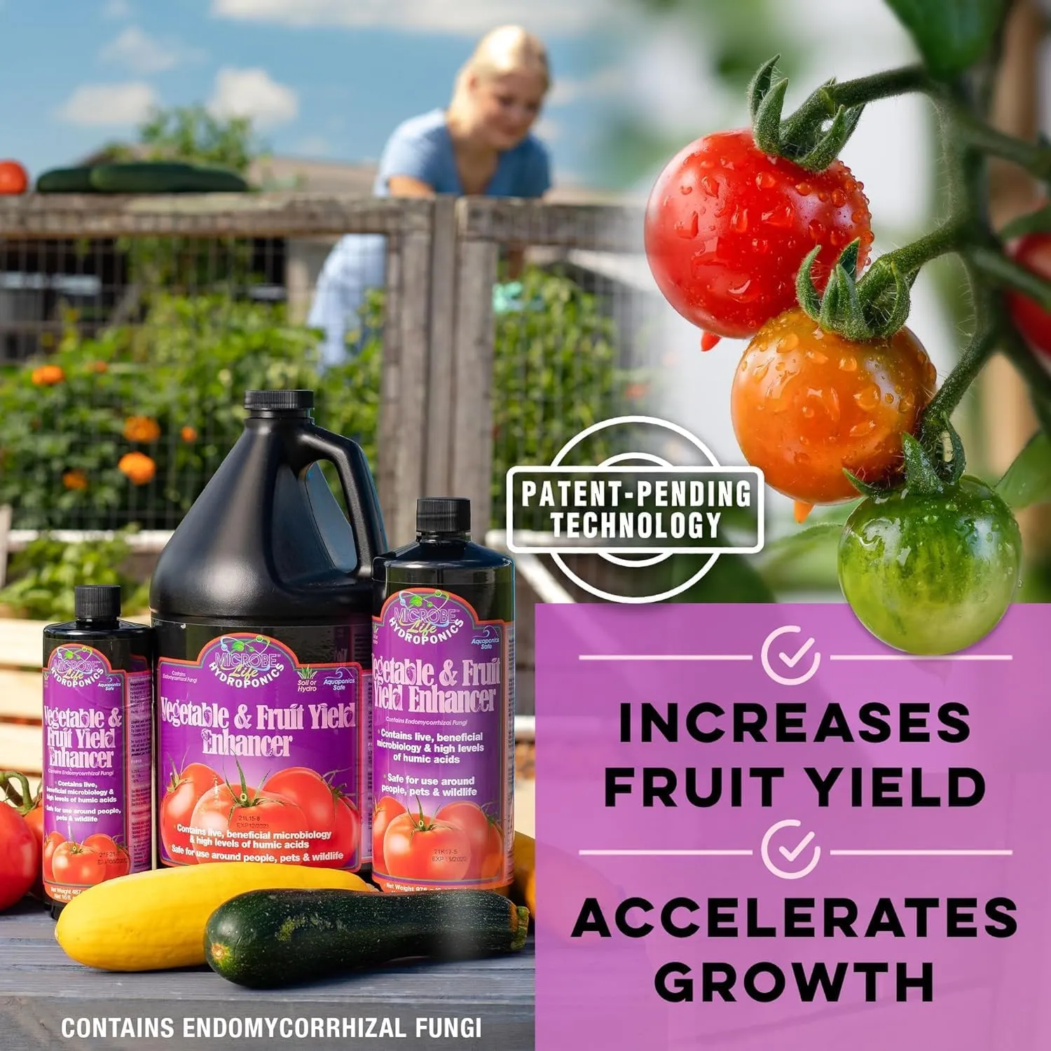 Microbe Life Hydroponics Starter Kit with 4-Ounce Sample Size Bottles of Photosynthesis Plus, Nourish-L, Vegetable and Fruit Plant Growth Yield Enhancer, Foliar Spray & Root Dip, and Terps Plus