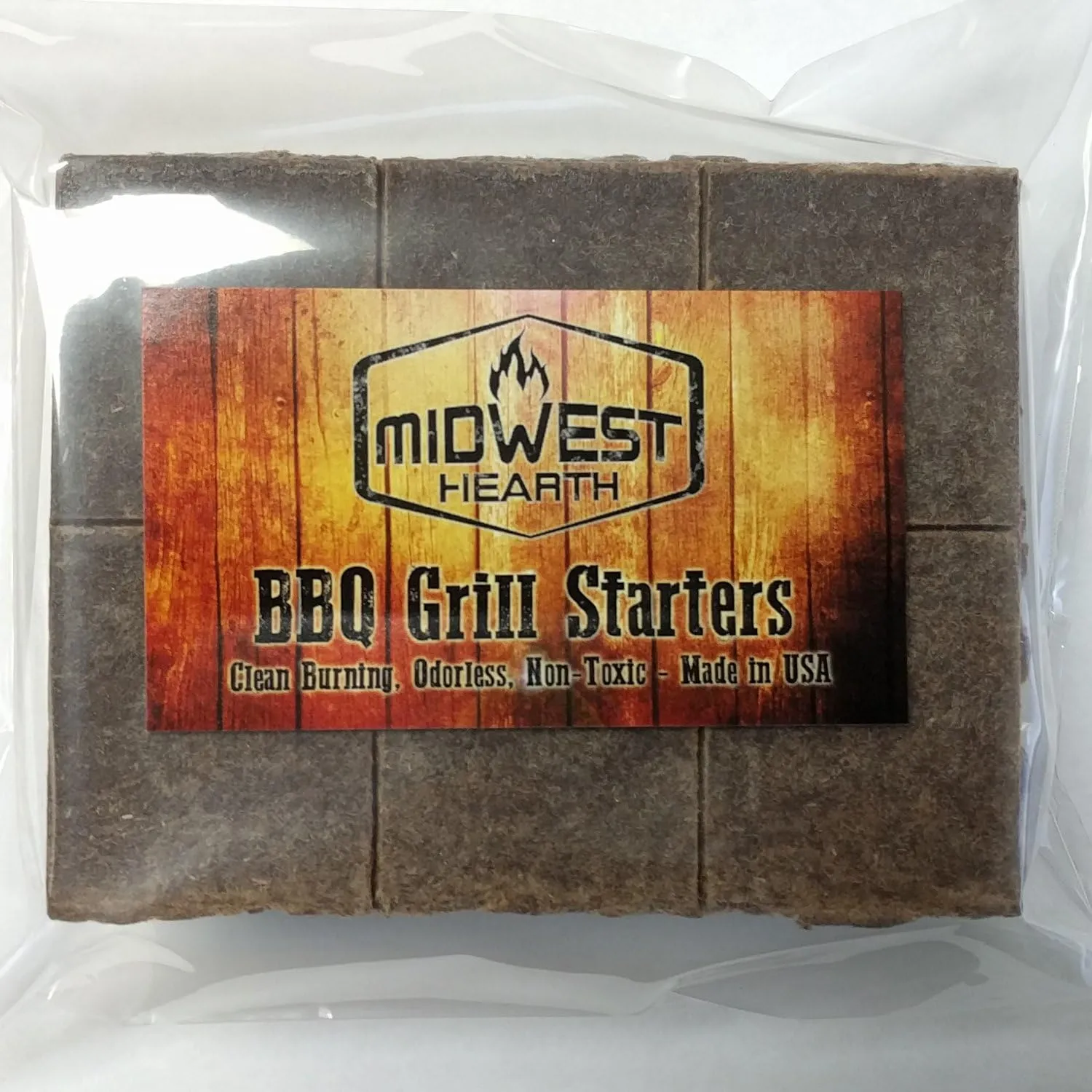 Midwest Hearth Charcoal Starters for BBQ Grill and Barbecue Smokers (48 Squares) Made in USA