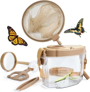 Montessori Mama Kids' Bug Catching Kit - Complete Insect Exploration Set with Habitat, Extendable Net, Magnifying Tools & Carry Strap - Educational Outdoor Adventure Gift