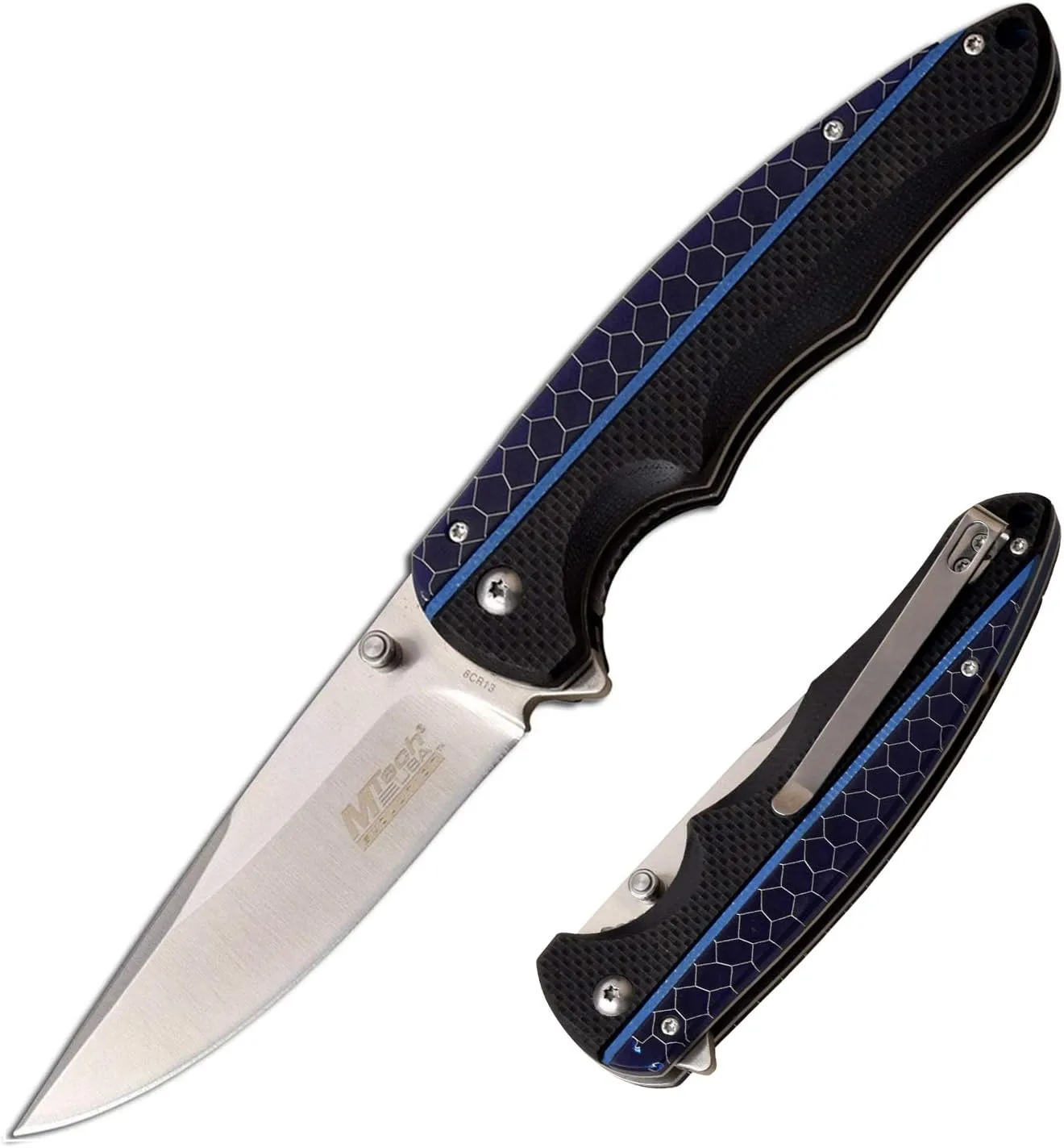MTech Evolution Manual Folding Knife - MTE-FDR019-BL