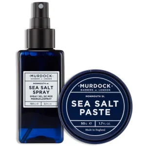 Murdock London Sea Salt Spray 150ml and Paste 1.7oz - Paraben Free, Texture and Volume Enhancing, Matte Finish, Perfect for Adding Volume and Definition to Wet or Dry Hair