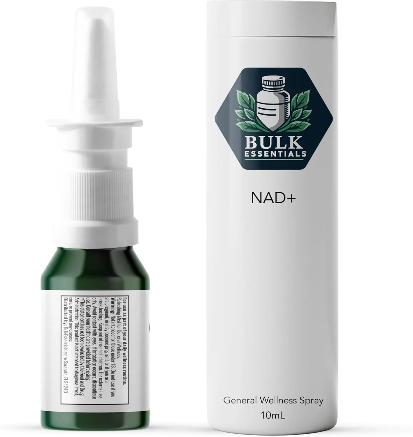 NAD  Spray | 100 Sprays | Nicotinamide Adenine Dinucleotide | NAD  | 100% Pure & USA Made | 2.5mg Per Spray to Support Wellbeing