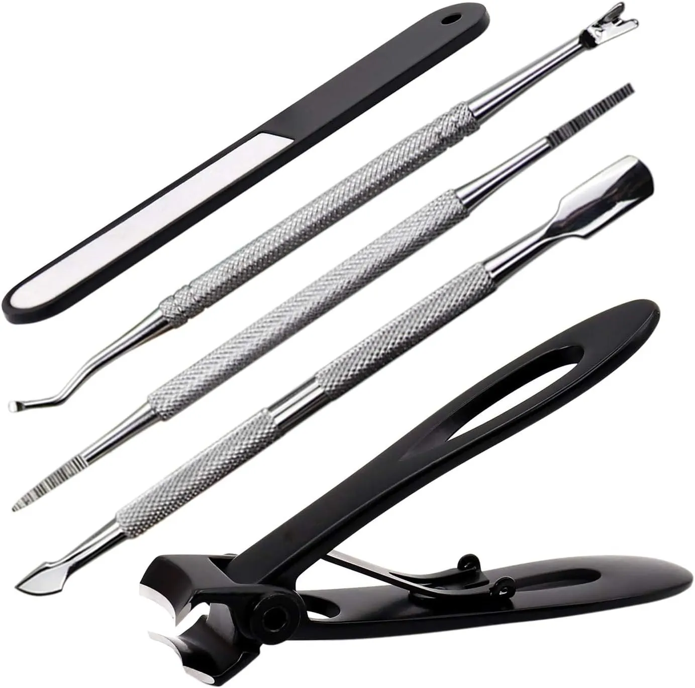 Nail Clippers for Thick Nails and Tough Nails, Oversized Heavy Duty Wide Jaw Ultra Sharp Blade Fingernail Toenail Clippers for Thick Nails and Tough Toenails, for Women, Men and Adults.