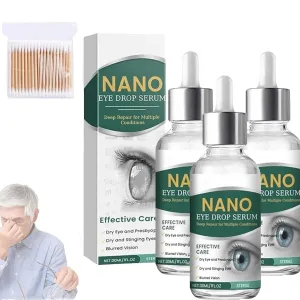 Nano Eye Drops Serum, Presbyopia Eye Drops, Lubricating Eyes Drop For Dry Eyes, Relieves Symptoms Of Presbyopia, Tired, Stressed & Tearyeyes (3)