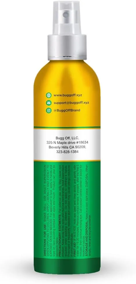 Natrual Mosquito, Gnats & Tick Spray Repellent, 8.5 FL OZ (250ml) Deet Free, Made with Essential Oils, Lasts up to 4 Hours Original (1, 8.5Oz)