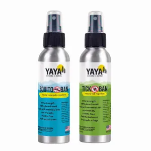 Natural Bug Repellents 4 oz Bundle (Tick Ban   Squito Ban)