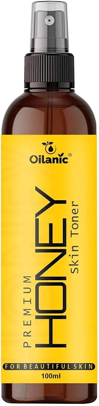 Natural Honey Sk.in Ton.er for Women and Men (Pack of 1, 100 ml)|Natural Face Ton.er for Glowing S.kin Pore Tightening and Ski.n Brightening to.ner Spray Free Honey to.ner for Daily Use