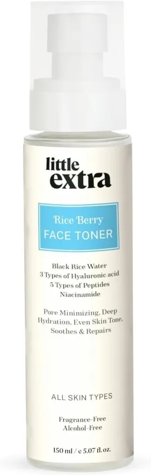 New Extra Rice Berry Face Toner Spray, Pore Tightening and Brightening, Evens Skin Tone, Boosts Glow, Reduces Pigmentation, Hydration, Fragrance & Alcohol-Free,150ml