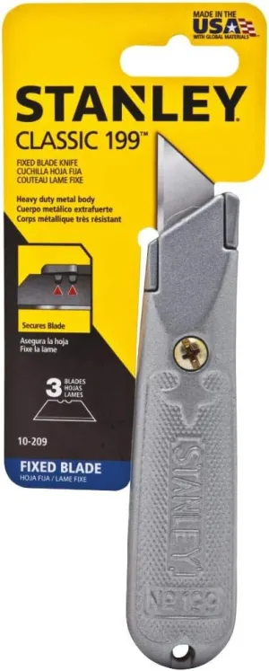 NEW Stanley 10-209 5-1/2-Inch 199 Fixed Blade Utility Knife - Retails for $45!
