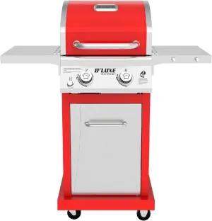 Nexgrill Deluxe 2-Burner Gas Grill with 401 SQ In Grate, 28000 BTUs, Stainless Steel Control Panel & Foldable Side Table, Propane BBQ Grill for Outdoor Cooking, Patios, Backyards and More - 720-0864R
