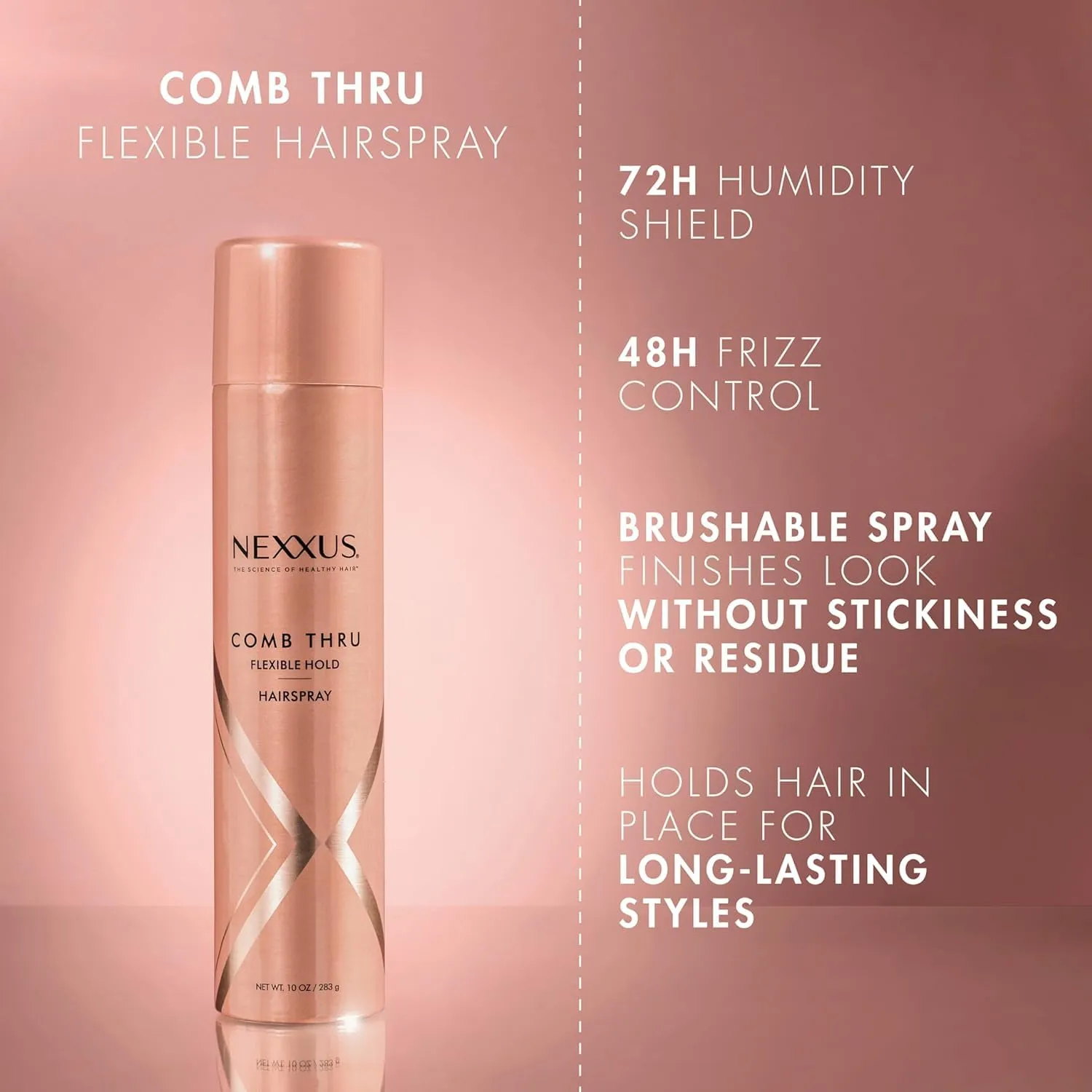 Nexxus Comb Thru Natural Hold Design And Finishing Mist, 10 oz (Pack of 2)