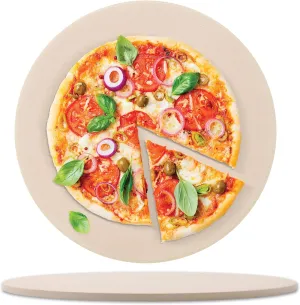 Nuwave Pizza Stone for Oven and Grill, Durable and Safe Baking Stone for Grill, Thermal Shock Resistant Cooking Stone, Natural Cordierite Baking Stone, 11.5 Inch, 1,472 °F Resistant, Round