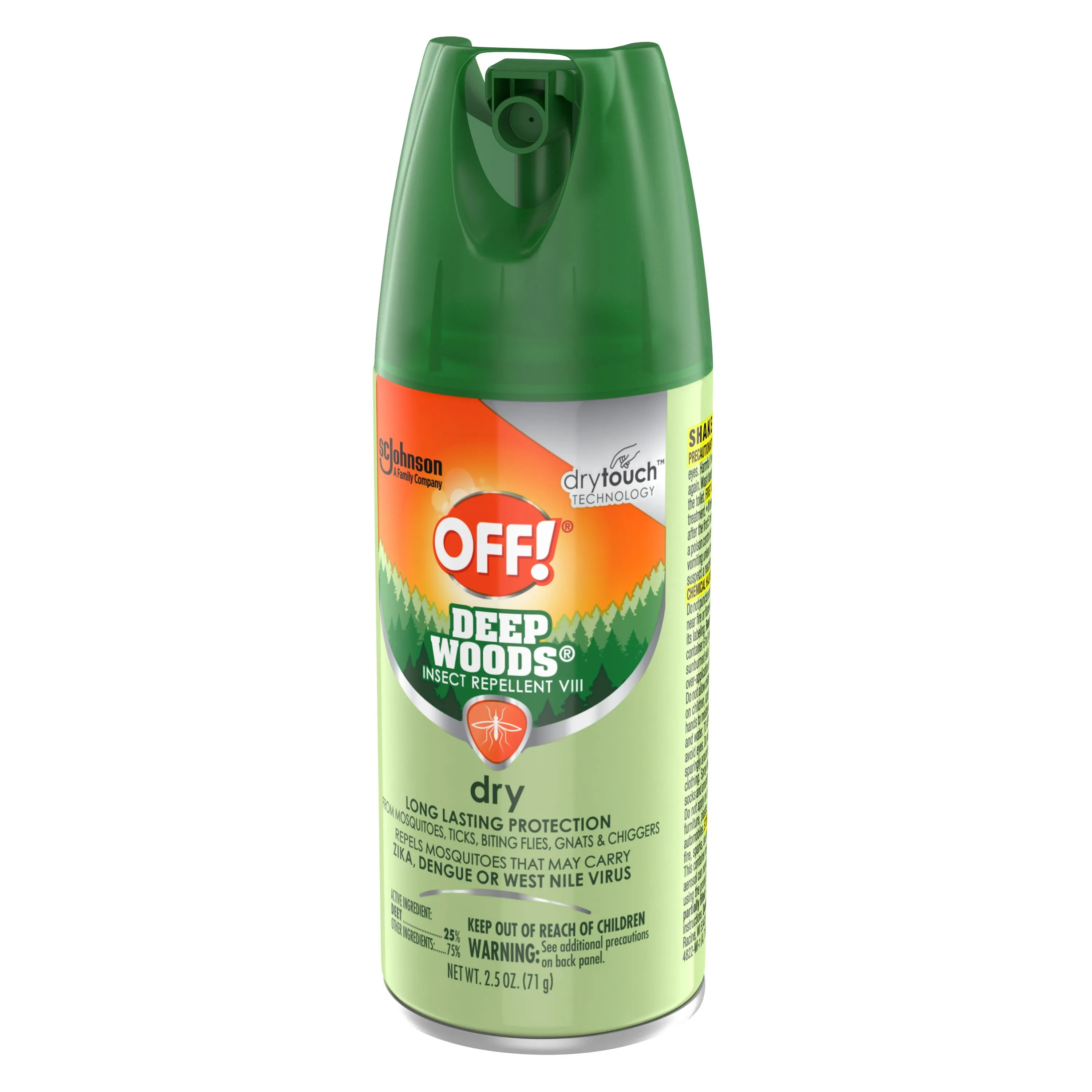 OFF! Deep Woods Mosquito Repellent VIII Dry, 2.5 oz