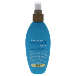 OGX Argan Oil of Morocco Hair-Texturizing Sea Salt Spray, Curl-Defining Leave-In Hair Styling Mist for Tousled Beach Waves and Textured Hold, Paraben-Free, Sulfate Surfactants-Free, 6 fl oz