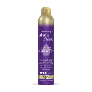 OGX Smoothing   Shea Sleek Humidity Blocking Hairspray, 8 Ounce, Purple