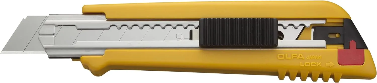 OLFA 18mm Heavy-Duty Multi Blade Utility Knife (PL-1) - Multi-Purpose Precision Knife w/Multi-Blade Chamber for Extended Use, Snap-Off Blades, Replacement Blades: Any OLFA 18mm Blade