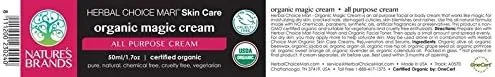 Organic Magic Cream (Healing & Repair) by Herbal Choice Mari (1.7 Fl Oz Glass Jar) - No Toxic Synthetic Chemicals - TSA-Approved Travel Size