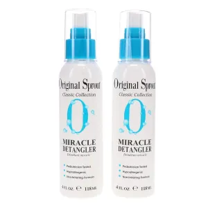 Original Sprout Miracle Detangler. All Natural Hair Moisturizer and Leave-In Conditioner Spray, 4 Ounces. 2 Pack. (Packaging May Vary)