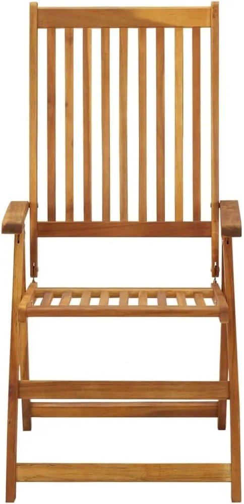 Outdoor Chairs,Zero Gravity Chair,Folding Stool,Folding Patio Chairs with Cushions 8 pcs Solid Acacia WoodFor Gardens, patios, Balconies