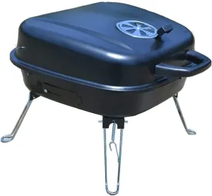 Outdoor Portable Suitcase-Style Charcoal BBQ Grill, Foldable High-Temperature Resistant for 3-10 People, Compact and Easy to Carry