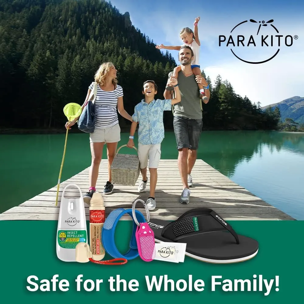 PARA'KITO Mosquito Insect & Bug Protection Wristband - Mosquito Stickers & Bug Spray Alternative - Summer Essentials, Beach Accessories, Hiking & Camping Essentials -Natural Essential Oils (Pineapple)