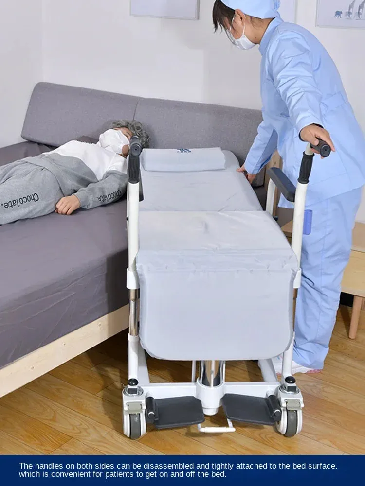 paralysis  Disability Patient Transfer Chair Lifting Nursing Shift portable Folding Rollator rolling chair can sit and down