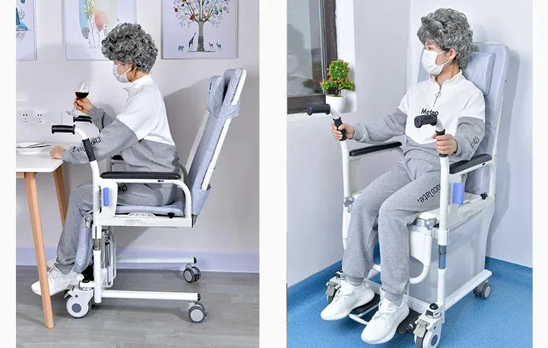 paralysis  Disability Patient Transfer Chair Lifting Nursing Shift portable Folding Rollator rolling chair can sit and down