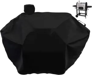 Patio Grill Cover Replacement for Dyna-Glo DG576CC Premium Large Charcoal Grill Cover, Fits for Dyna-Glo Grill Models DGN486DNC-D, DGN486SNC-D, DGN576DNC-D and DGN576SNC-D, Heavy Duty Waterproof,Black