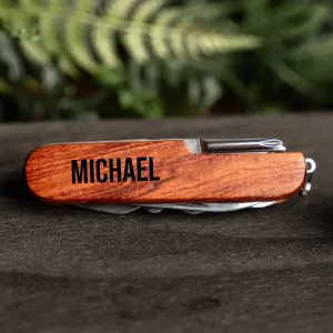 Personalized Wood Pocket Knives