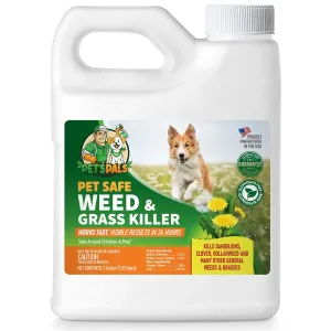 Pet's Pal Natural Weed Killer | Pet Safe Spray | Ready-to-use Natural Herbicide | Environmentally Safe | Bee Safe | Glyphosate Free | Safe for Kids (2 Gallons)