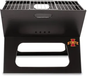 PICNIC TIME NCAA Iowa State Cyclones X-Grill Portable Grill - Camping Grill - Small Charcoal Grill for Tailgating