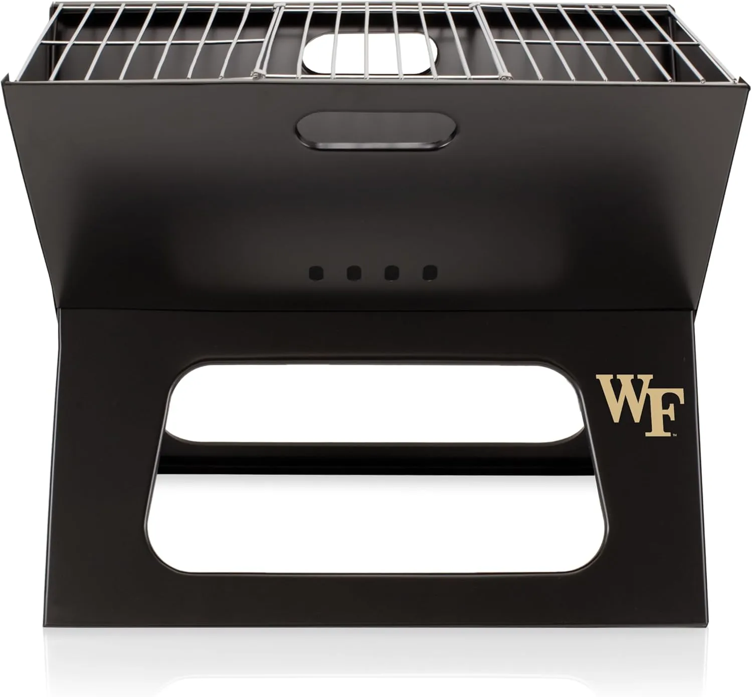 PICNIC TIME NCAA Wake Forest Demon Deacons X-Grill Portable Grill - Camping Grill - Small Charcoal Grill for Tailgating