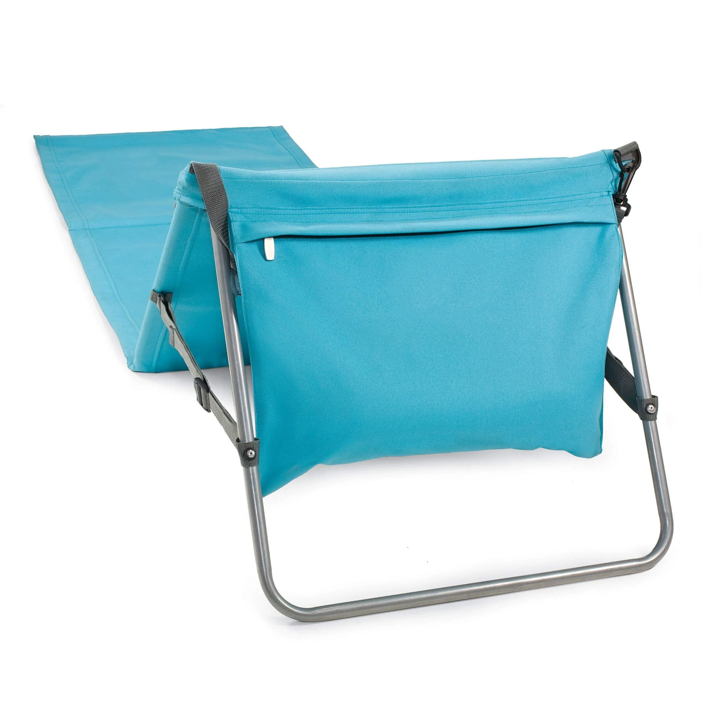 Picnic Time NIVA - a Brand Beachcomber Portable Beach Mat, Blue