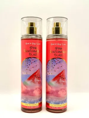 PINK Watermelon Blast Fine Fragrance Mist, 8 FL OZ, Juicy Watermelon and Strawberry Scent, Pack of 2