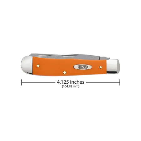 Pocket Knife Orange Synthetic Trapper