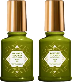 Poo-Pourri Toilet Spray Balsam Bum 2 Ounce Balsam Fir Apple and Cedarwood Pack of 2