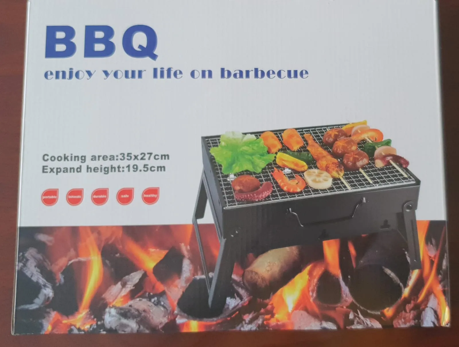 Portable barbecue charcoal grill