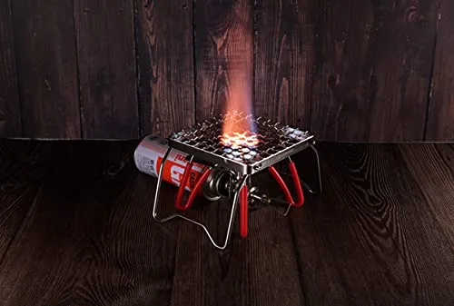 Portable Folding Camping Campfire Grill over Fire Split Stoves