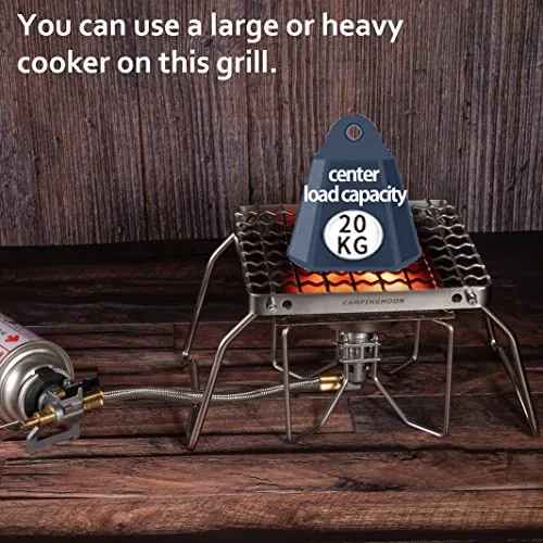 Portable Folding Camping Campfire Grill over Fire Split Stoves